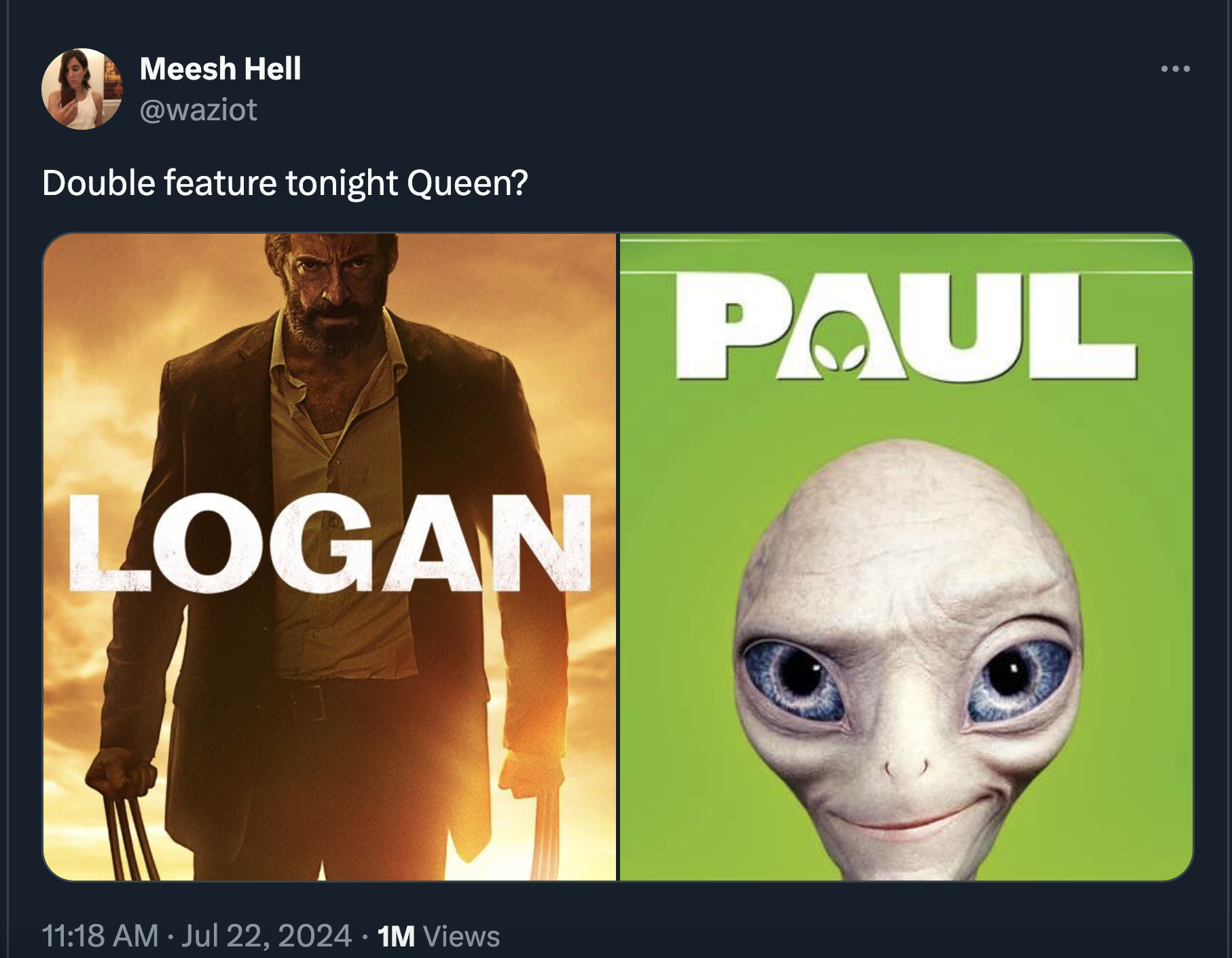 logan movie cover - Meesh Hell Double feature tonight Queen? Logan Paul 1M Views